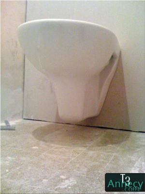 Montage Ã  blanc du wc